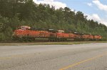 BNSF 7157 leads a quartet of units